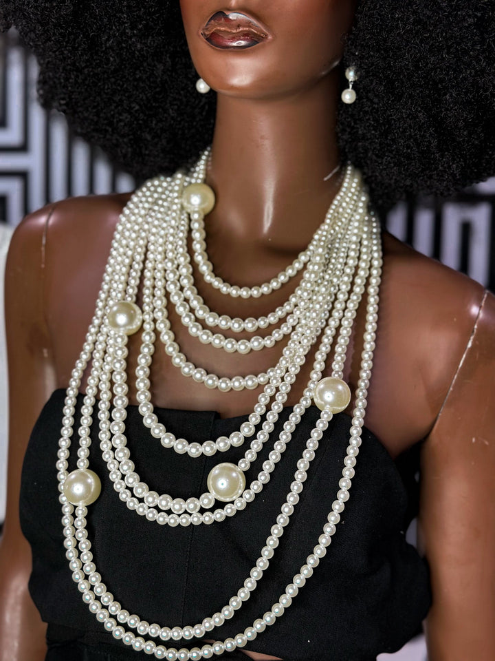 Duchess of Dorcester multi strand pearl necklace - Trufacebygrace