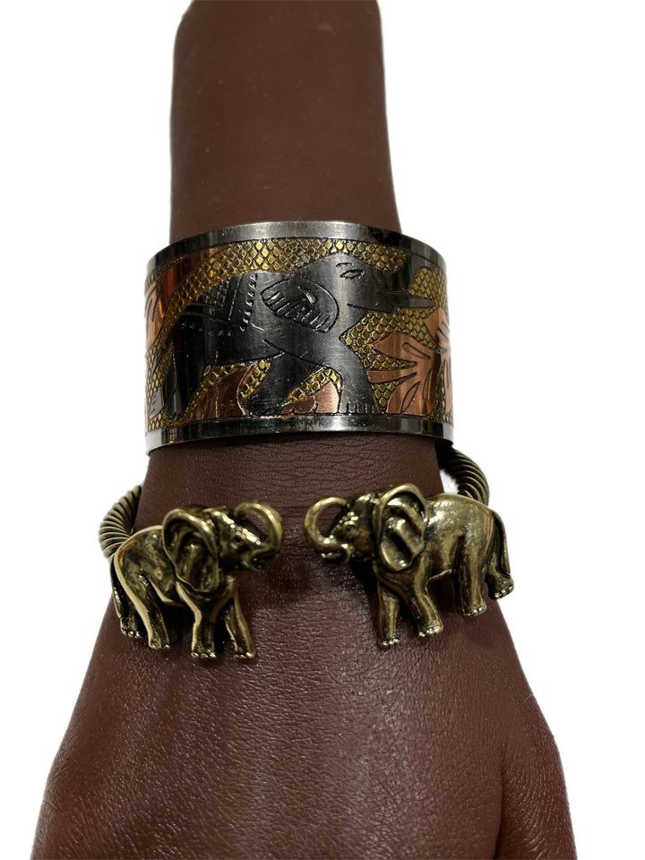 Edugye and Two Elephant bracelet set - Trufacebygrace