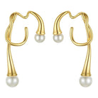 Efua Pearl ear clip/ear cuff non pierced ears - Trufacebygrace