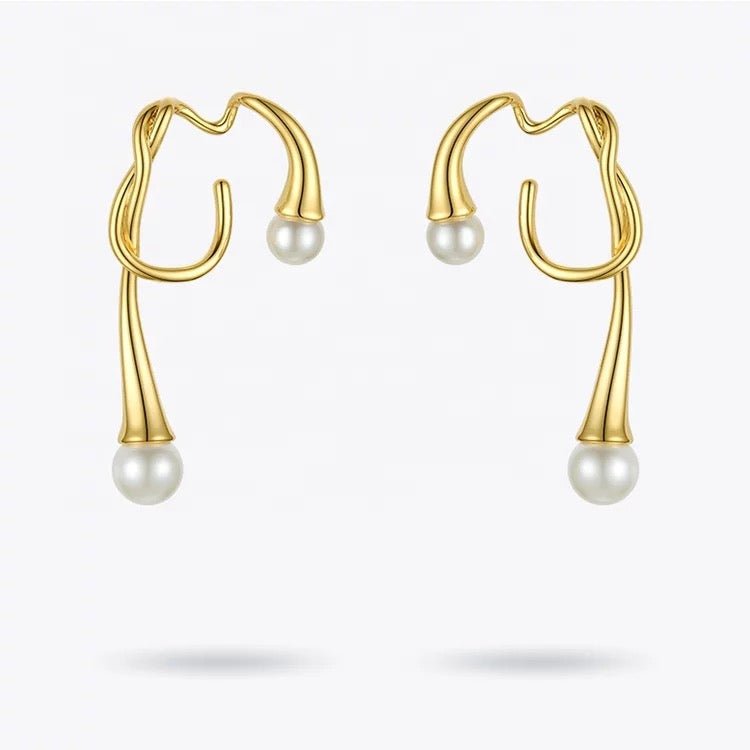 Efua Pearl ear clip/ear cuff non pierced ears - Trufacebygrace