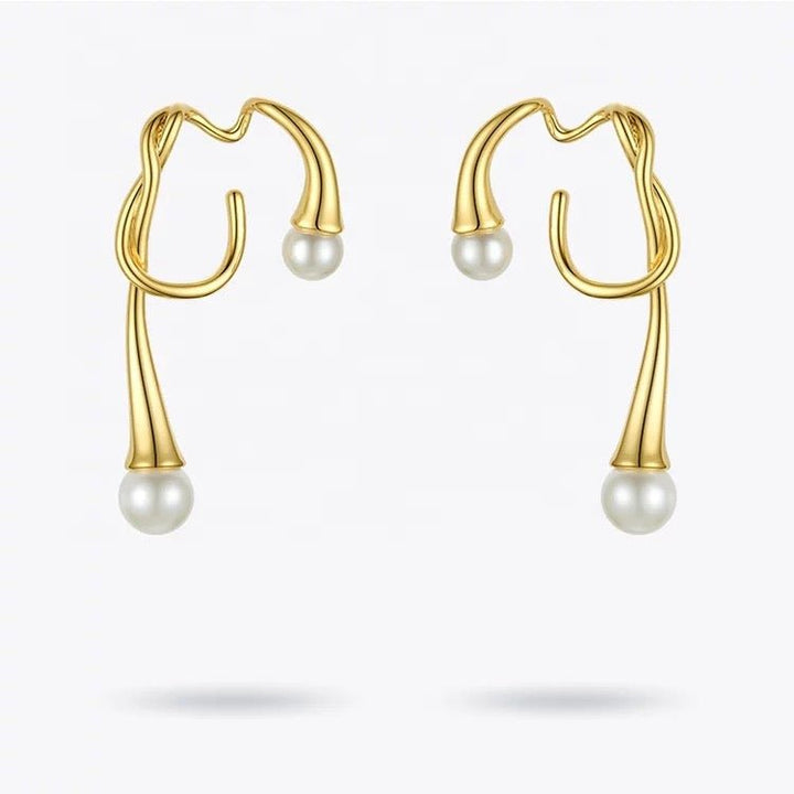 Efua Pearl ear clip/ear cuff non pierced ears - Trufacebygrace