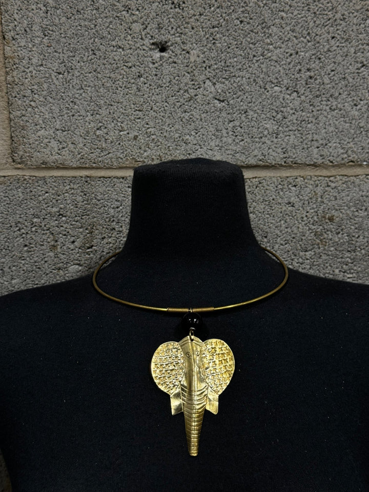 Elephant head pendant Necklace - Trufacebygrace