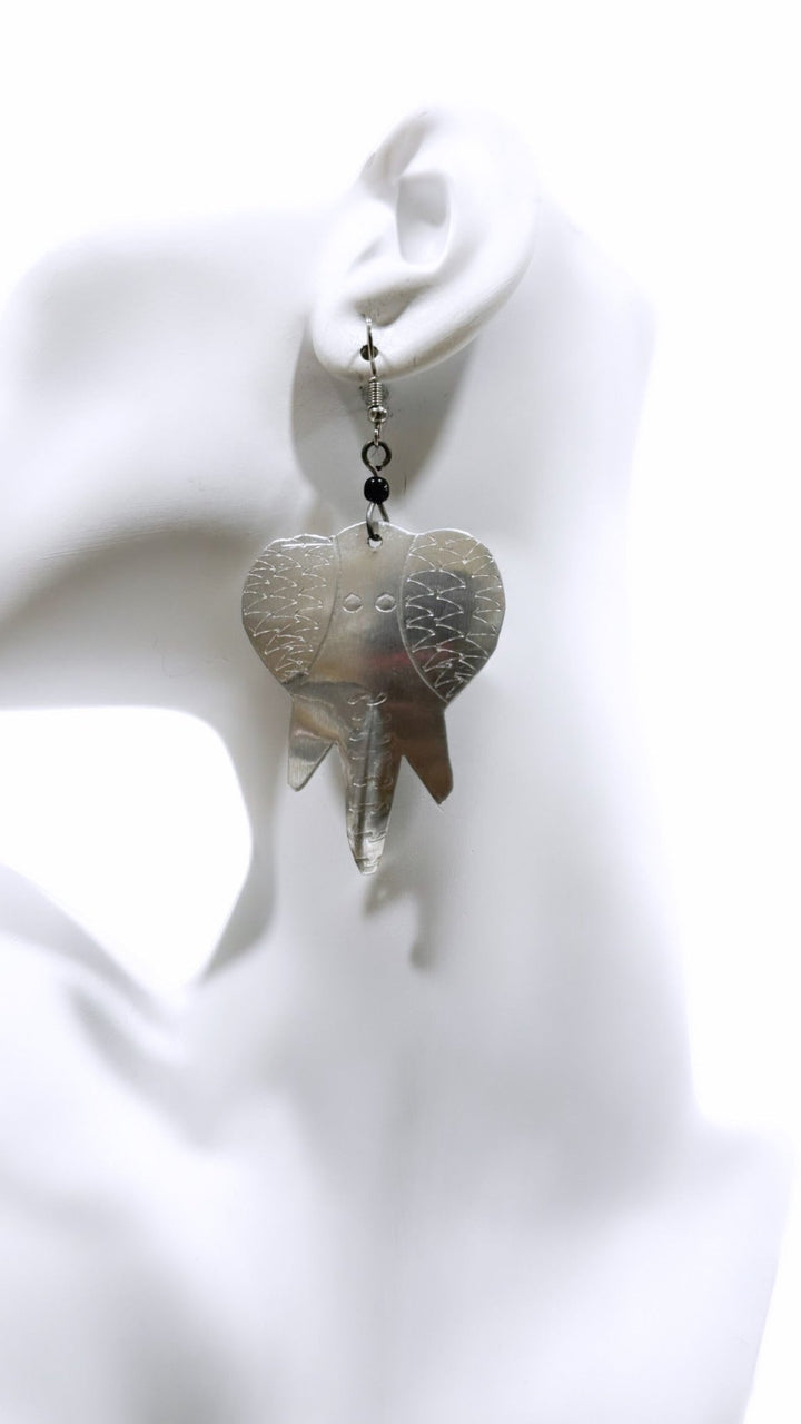 Elephant head solid Brass Earrings - Trufacebygrace