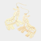 Elephant lightweight Detail dangle Earrings - Trufacebygrace