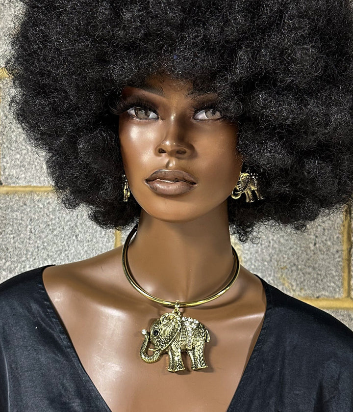 Elephant statement necklace set - Trufacebygrace