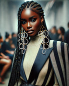 Emuyɛha Yarn Loop 3 Tier Dangling Earring - Trufacebygrace
