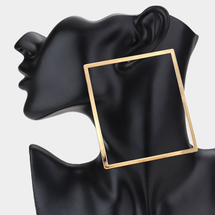 Enaii Oversized Square Earrings - Trufacebygrace