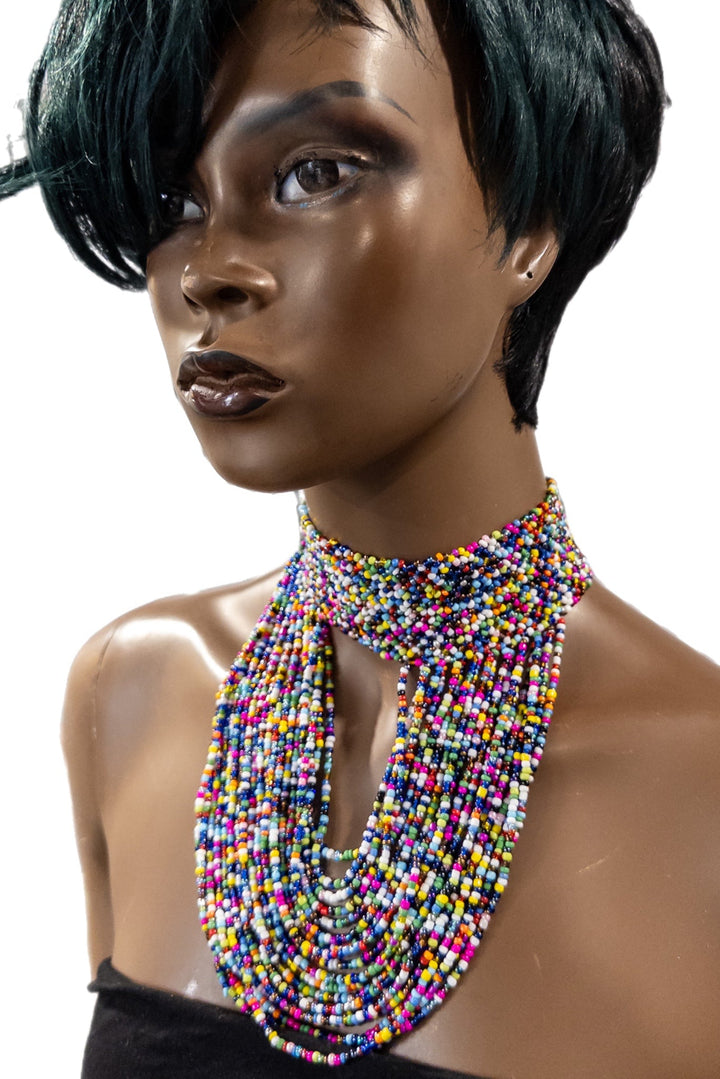 Enigye beaded choker necklace - Trufacebygrace