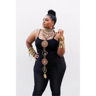 Eno Nie Studded Gold Bracelet - Trufacebygrace