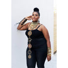 Eno Nie Studded Gold Bracelet - Trufacebygrace