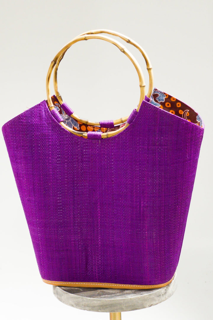 Esinam Straw and Ankara bag - Trufacebygrace