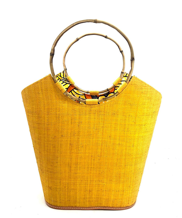 Esinam Straw and Ankara bag - Trufacebygrace