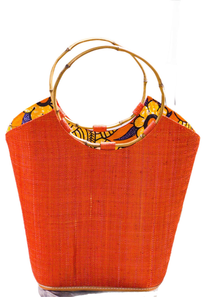 Esinam Straw and Ankara bag - Trufacebygrace