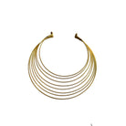 Etwaniho Multi - ring Brass Choker Necklace - Trufacebygrace