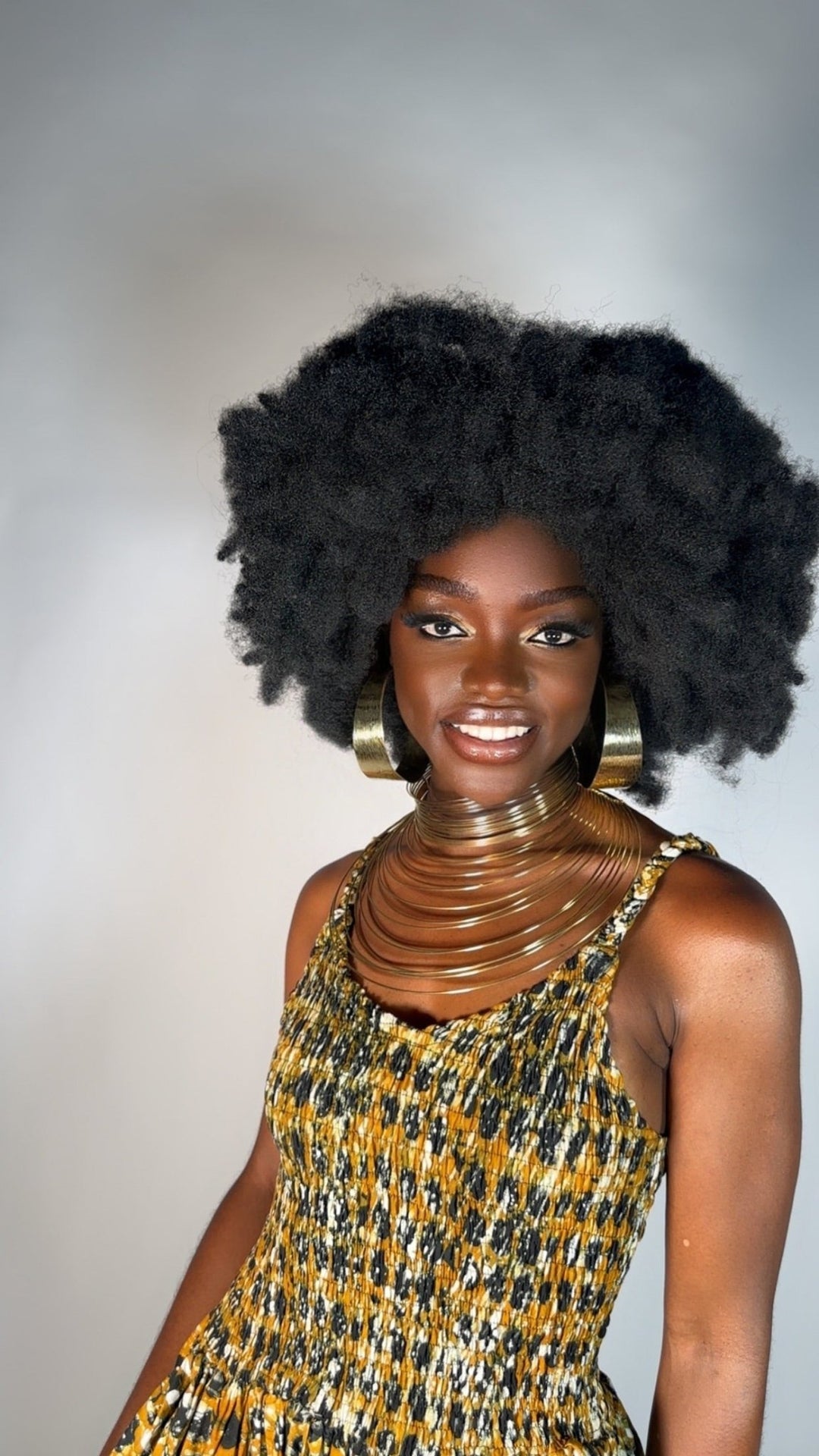 Etwaniho Multi - ring Brass Choker Necklace - Trufacebygrace