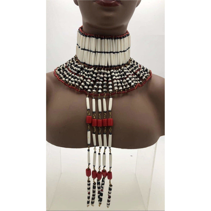 Ewuo Fitaa Bone Beads Choker - Trufacebygrace