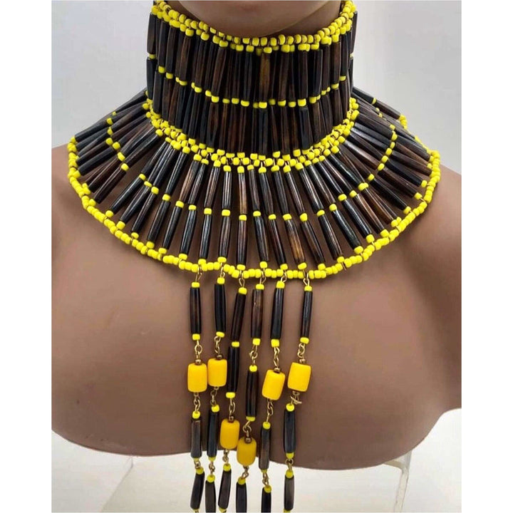 Ewuo Fitaa Bone Beads Choker - Trufacebygrace