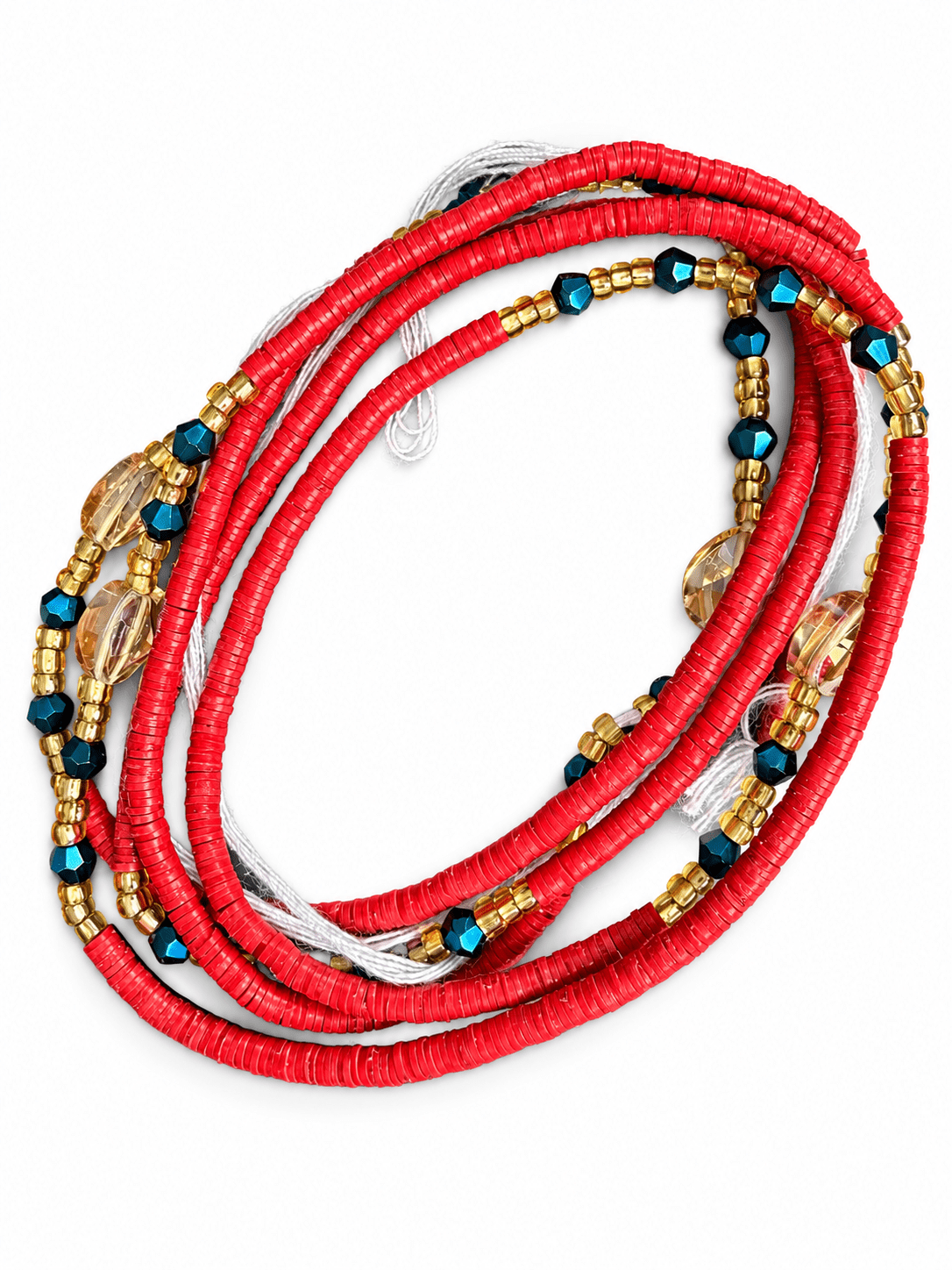 Flat Disc Ghana Waist Beads - Trufacebygrace