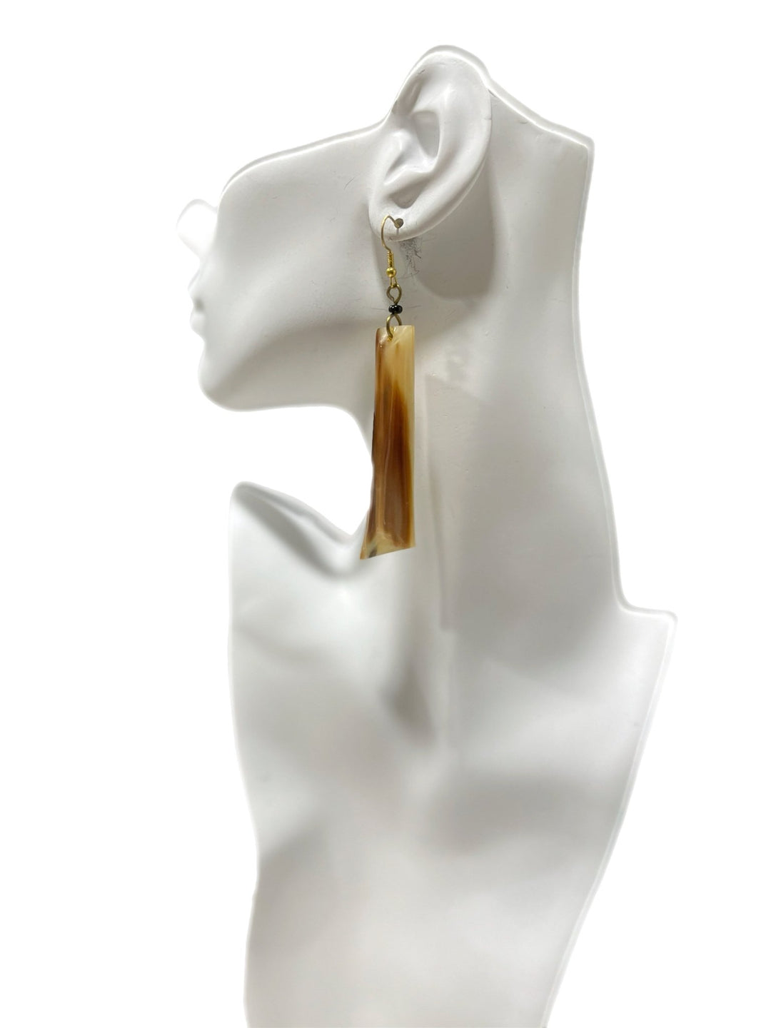 Flat Horn Dangling Earrings - Trufacebygrace