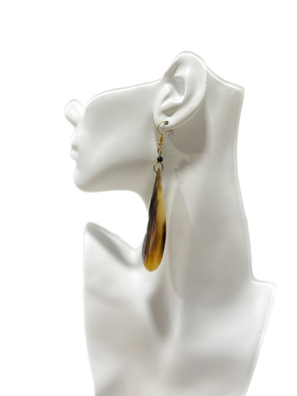 Flat Horn Dangling Earrings - Trufacebygrace