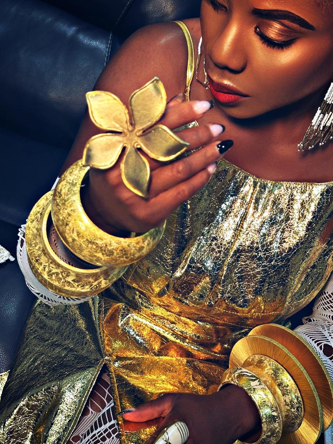 Flower Gold Plated Ring (Copy) - Trufacebygrace