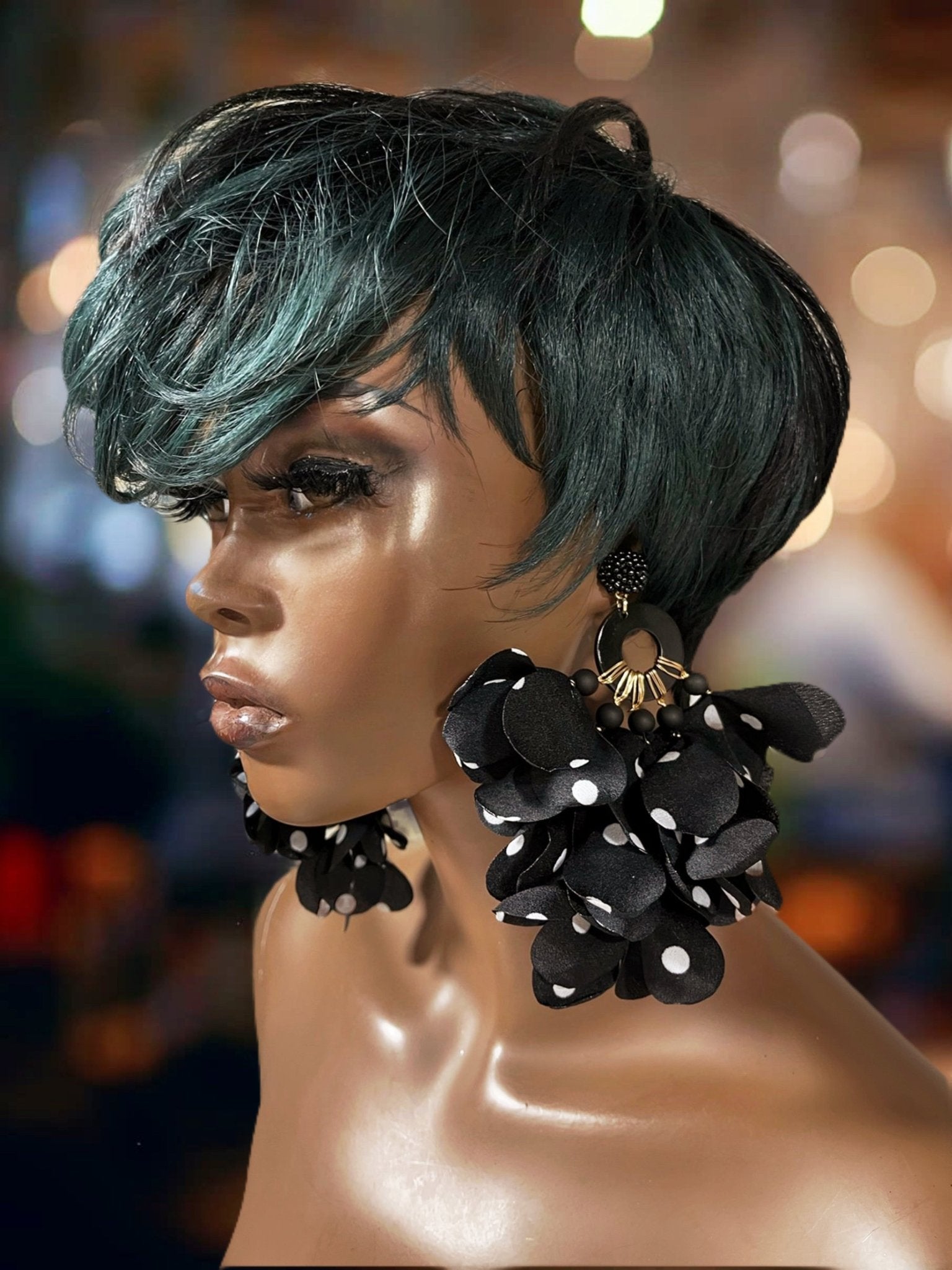 Flower Petals Puff Earrings - Prints - Trufacebygrace