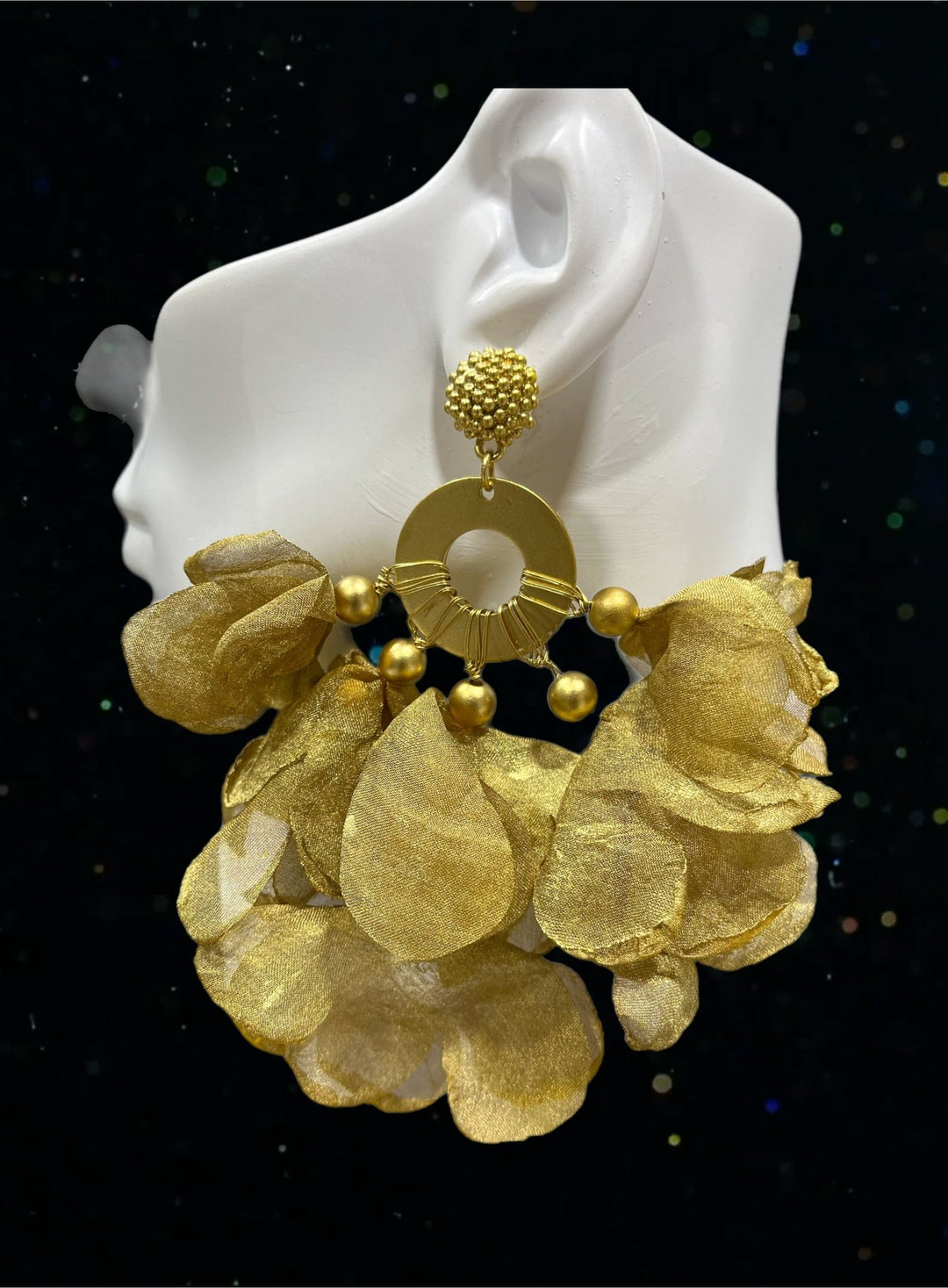 Flower Petals Puff Earrings - Solid Colors - Trufacebygrace