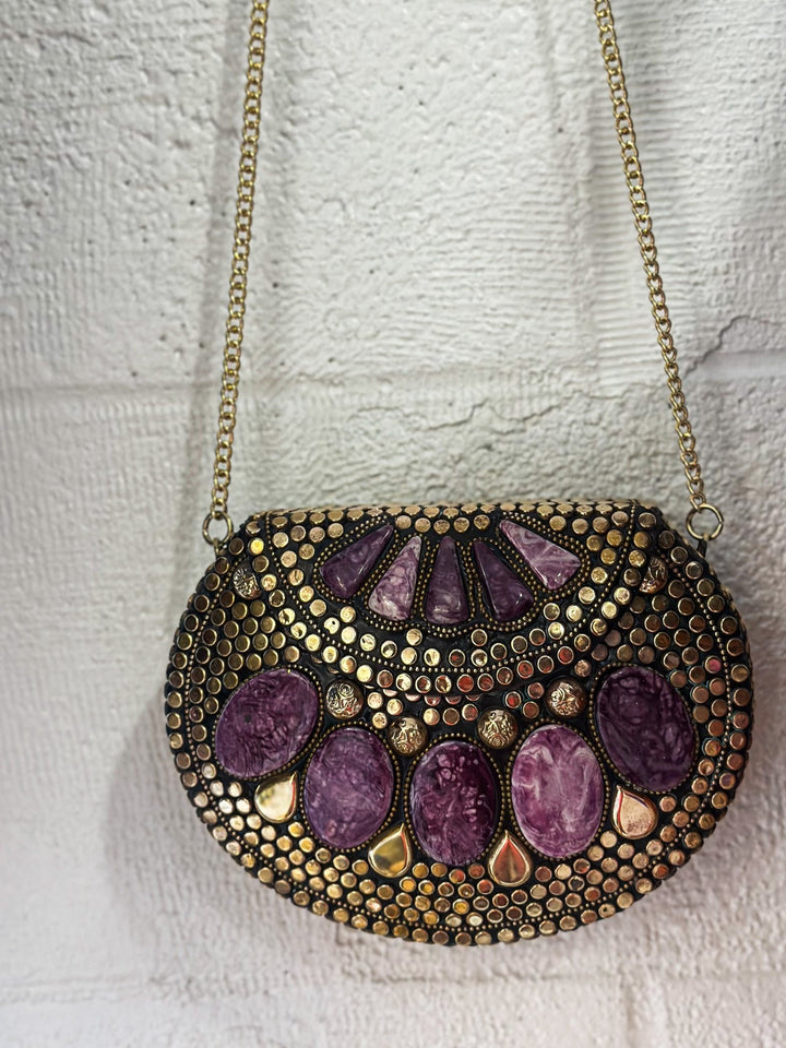 Gemstone Glow Vintage metal bag - Trufacebygrace