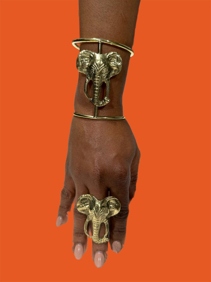 Genuine Brass Elephant hand Cuff/bracelets - Trufacebygrace