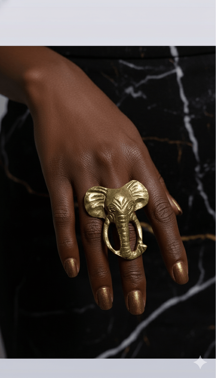 Genuine Brass Elephant Ring - Trufacebygrace