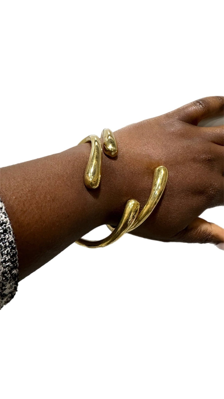 Genuine Brass Twisted Bracelet - Trufacebygrace