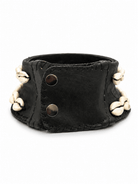 Genuine Cowry on Leather Adjustable Choker Necklace - Trufacebygrace