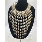 Genuine Cowry Shell Cascading Necklace - Trufacebygrace