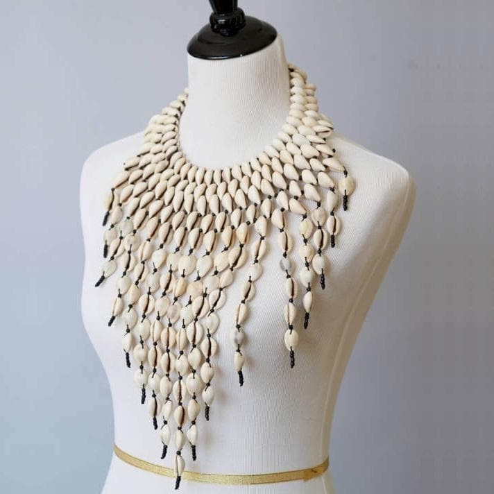 Genuine Cowry Shell Cascading Necklace - Trufacebygrace