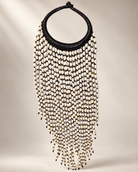 Genuine Leather Cowrie Fringe Necklace - Trufacebygrace
