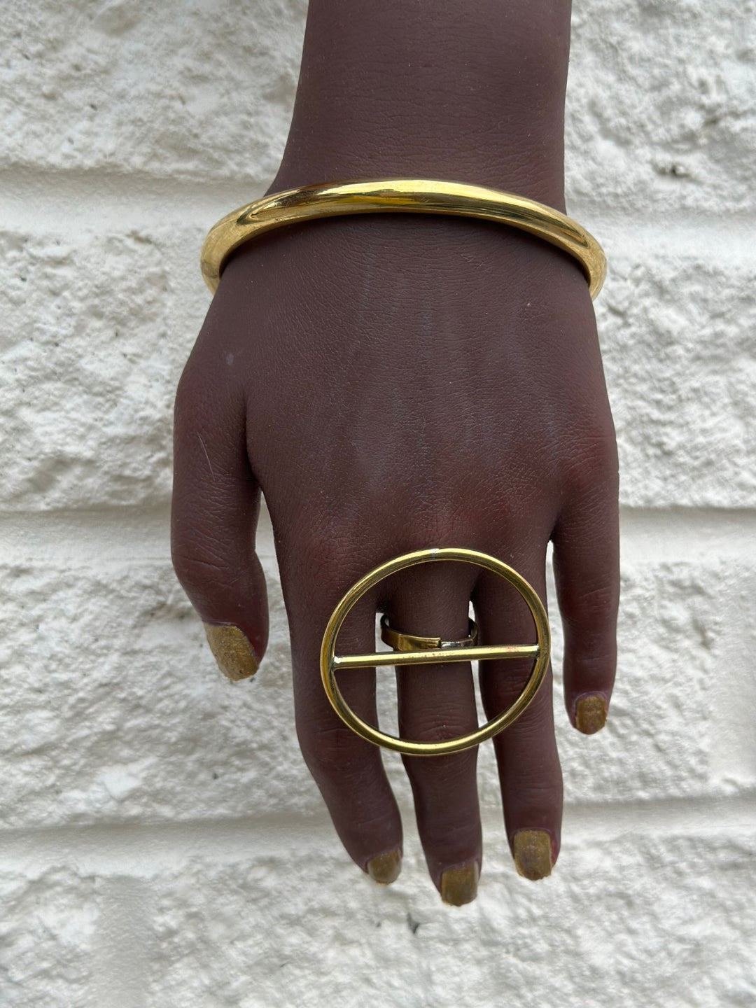 Geometric Brass Bracelet Collection - Trufacebygrace