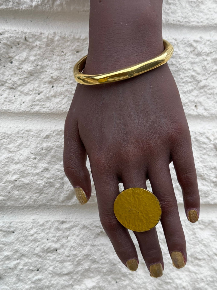 Geometric Brass Bracelet Collection - Trufacebygrace