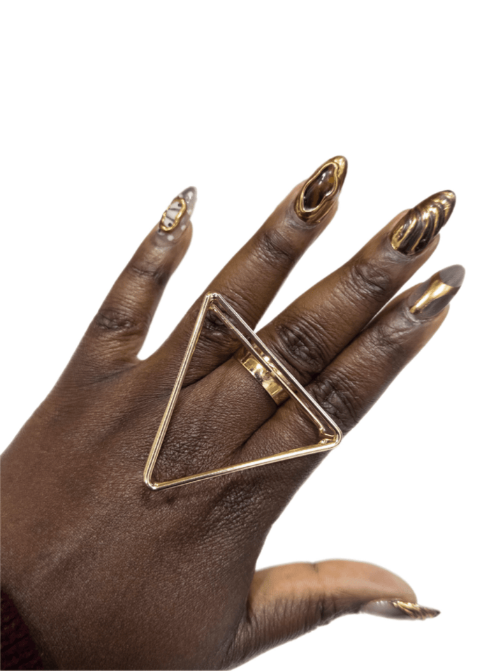 Geometric Triangle Statement Ring - Trufacebygrace