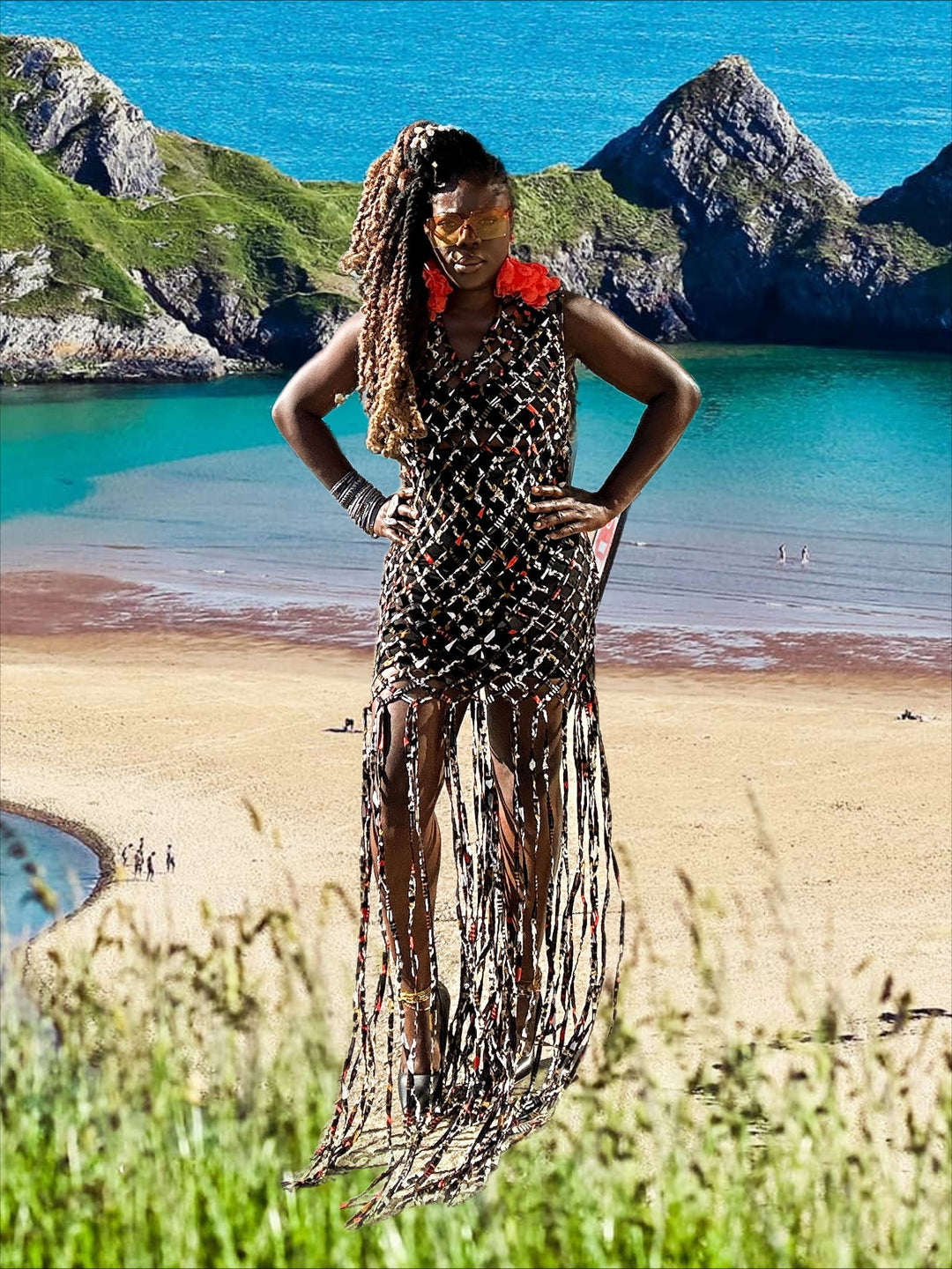 Ghanaian Essence Fringe Dress - Trufacebygrace