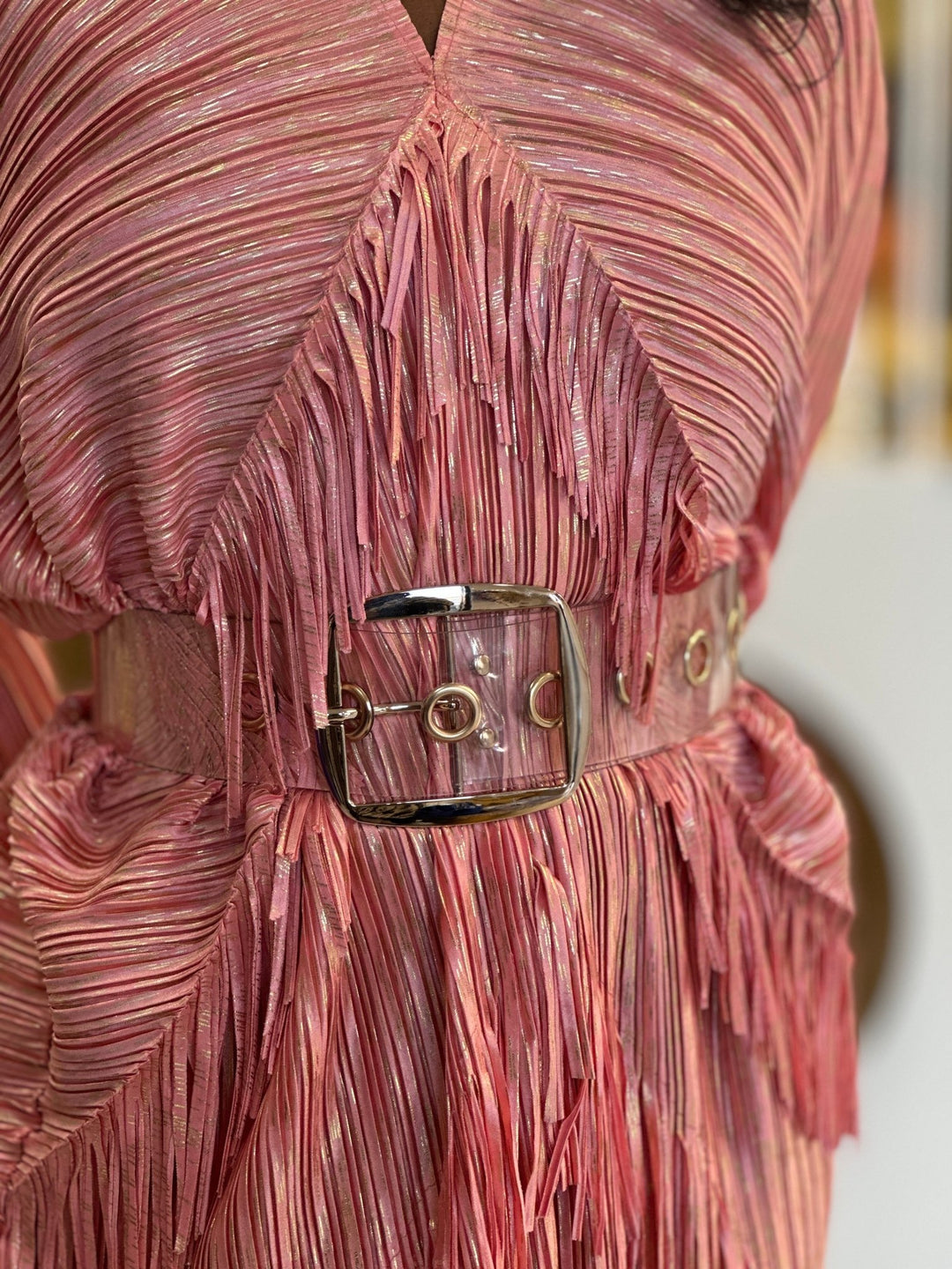 Gilded silicon Statement Belt - Trufacebygrace