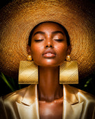 Gilded Square Earrings - Trufacebygrace
