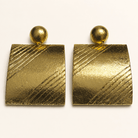 Gilded Square Earrings - Trufacebygrace