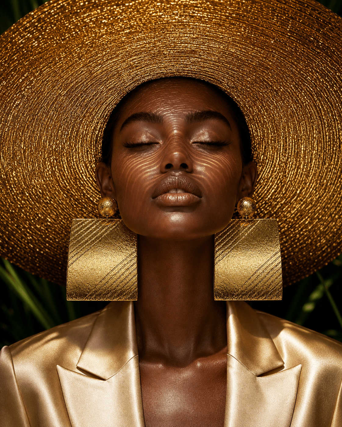 Gilded Square Earrings - Trufacebygrace