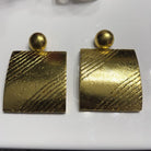 Gilded Square Earrings - Trufacebygrace