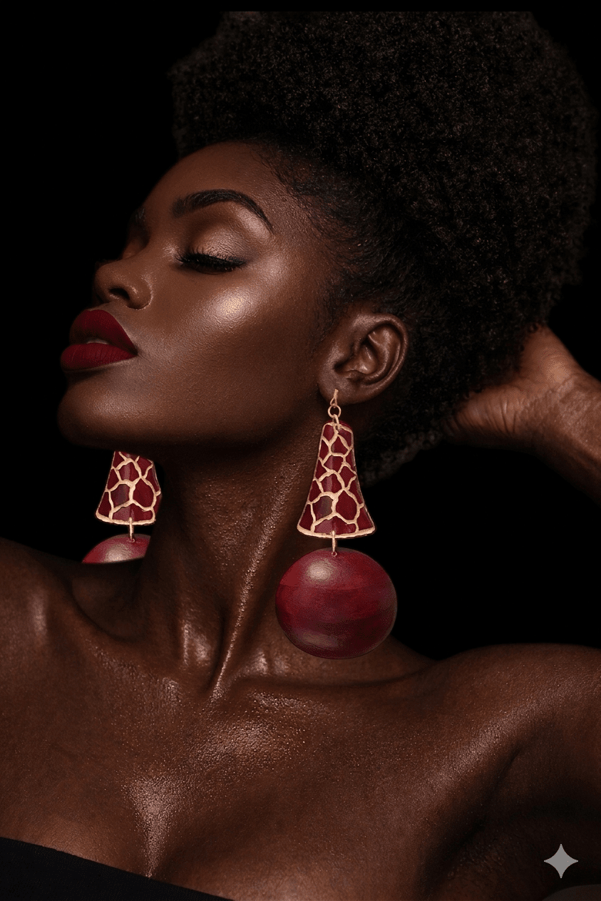 Giraffe Neck Statement Earrings - Trufacebygrace