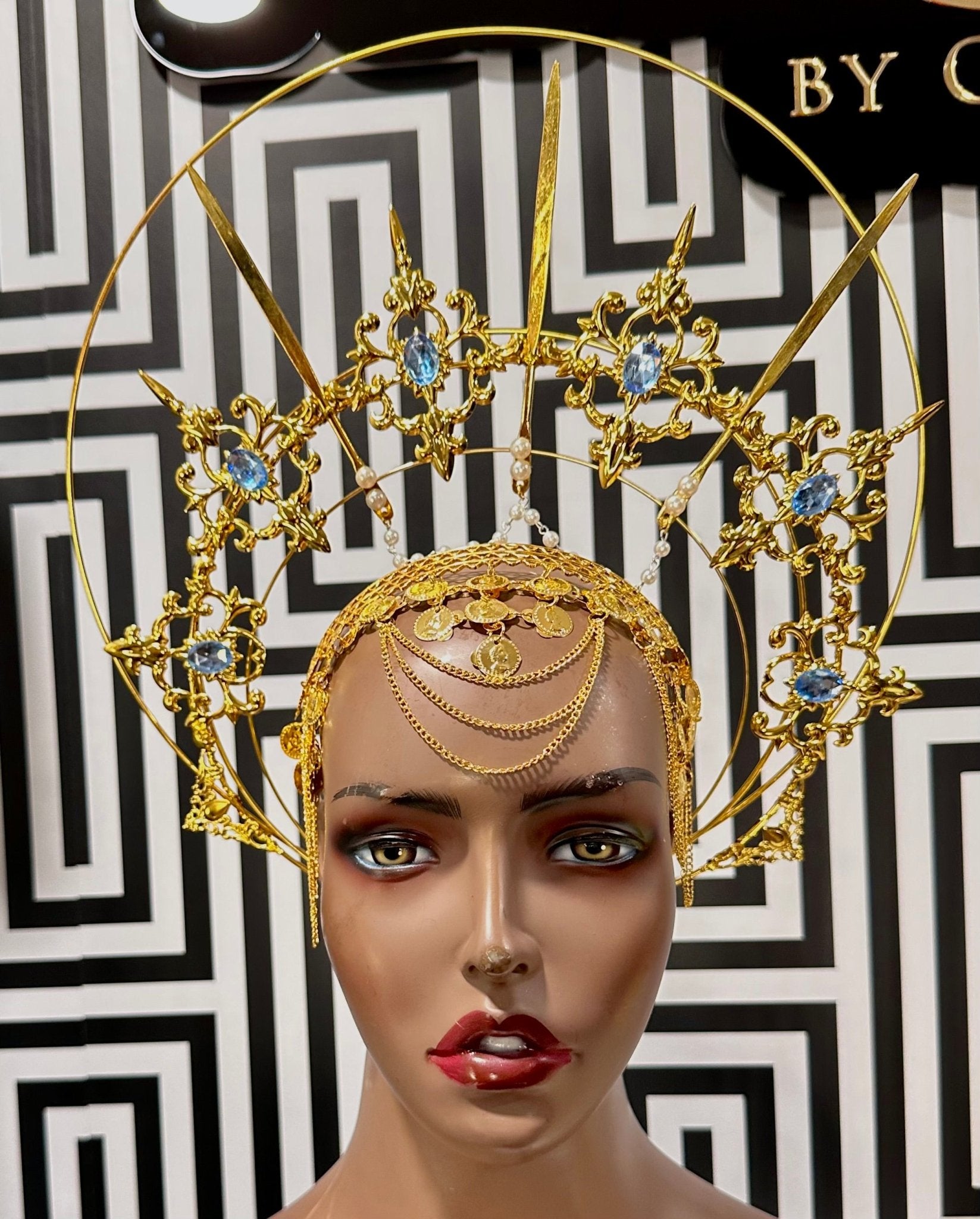 Goddess Agutu headpiece/ Crown Set - Trufacebygrace