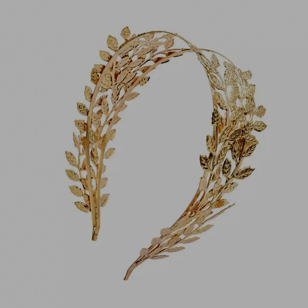 Goddess Gold leaf headband/crown - Trufacebygrace