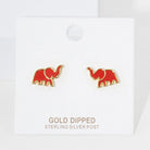 Gold dipped MINI elephant stud’s earring - Trufacebygrace