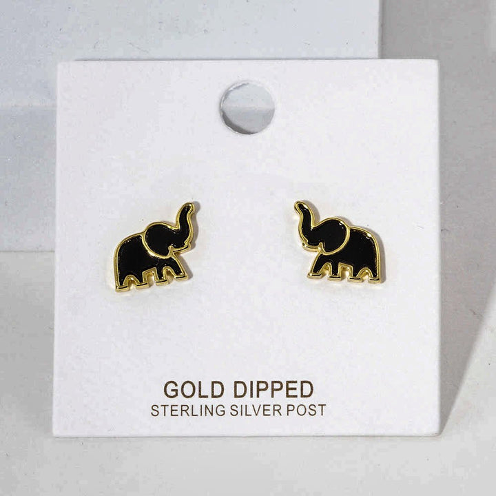 Gold dipped MINI elephant stud’s earring - Trufacebygrace