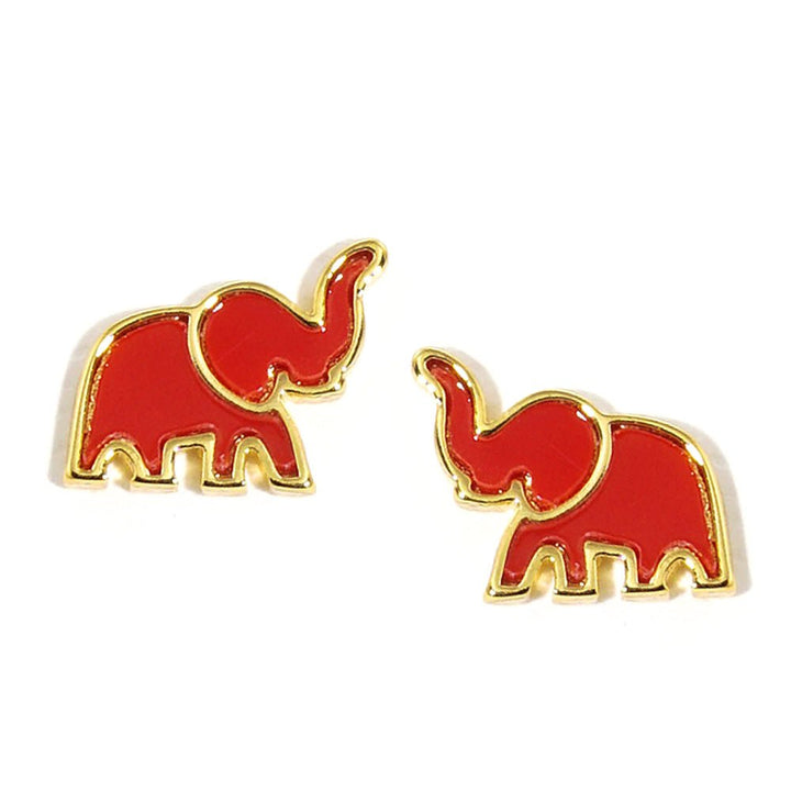 Gold dipped MINI elephant stud’s earring - Trufacebygrace